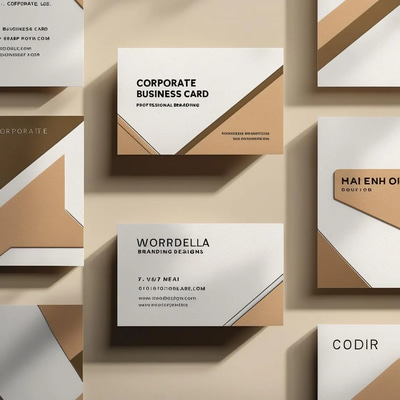 Corporate Business Card Template - Professional Branding Design for Business Leaders and Agencies