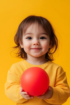 Minimalist Portrait of a Child - Ethereal Studio Portrait Art with Soft, Clean Lines for Modern Home and Creative Displays