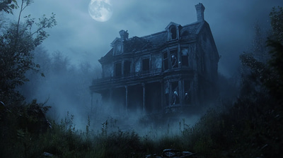 Dark Victorian Haunted Mansion - Moody Haunted Environment Art for Atmospheric Storytelling and Dark Fantasy Creators