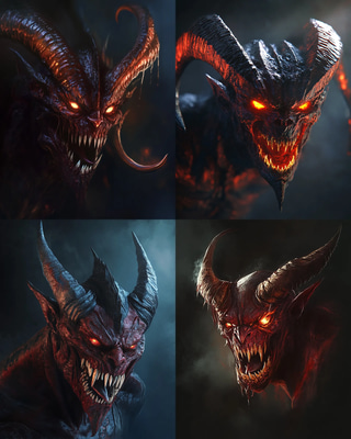 Demonic Entity Design - Dark Horror Character Art for Creators and Storytellers