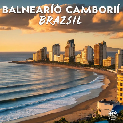 Balneario Camboriu Skyline - Brazil Coastal Gem Footage - Cinematic Travel Stock Video for Adventure and Tourism Creators