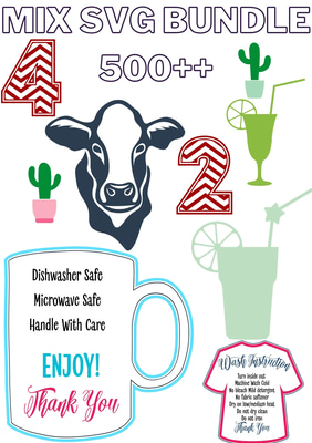 500 Mix SVG Premium Design Collection - Versatile Vector Graphics for Creative Designers and Digital Crafts