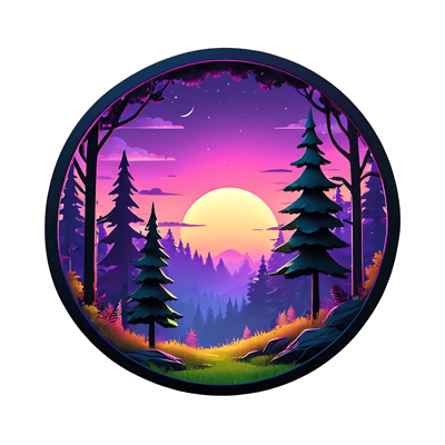 10 Forest Spirit Woodland Sticker Set - Enchanting Jungle-Themed Digital Stickers for Creative Projects and Personal Expression