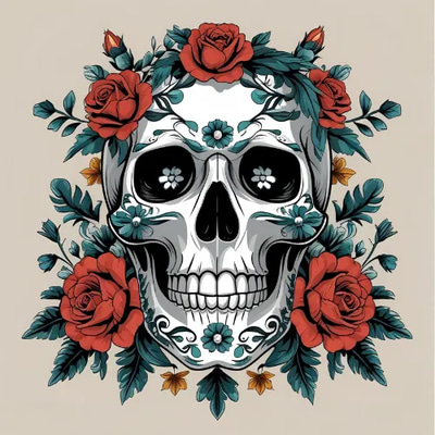 Skull-Themed Cushion Design Collection - Craft & Material Graphics for Creative Home Decor and DIY Projects