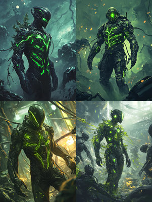 Bio-Augmented Soldier - Futuristic Bio-Punk Art for Sci-Fi Creators and Digital Storytelling