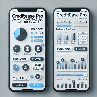 CreditEase Pro - Android Credit Book App with PHP Backend - Streamlined Financial Management for Small Businesses and Personal Use