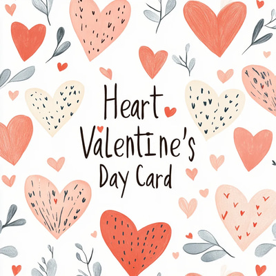 Heart Felt Valentine's Day Card - Romantic Love Note Invitation for Memorable Moments & Personal Connections