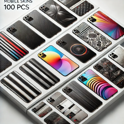 Mobile Skins Apex Bundle 100 Pcs - Premium Mobile Phone Skins Collection for Stylish Device Personalization