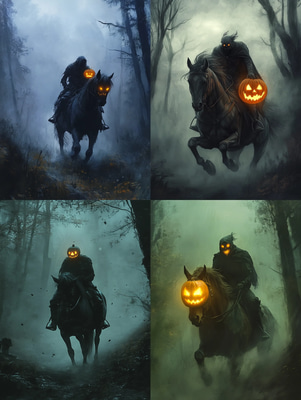 Legend Of The Headl - Urban Legends Dark Art Collection for Horror Creators and Storytellers