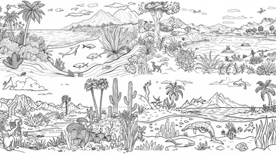 Animal Habitats Coloring - Educational Nature-Inspired Coloring Pages for Kids & Learning