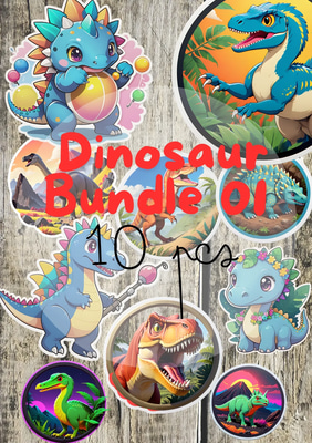 10+ Dino Discovery Set - Playful Animal Stickers for Kids and Pet Enthusiasts