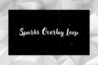 Continuous Spark Shower - Looped Energy Burst - Dynamic Motion Graphics Overlays for Creative Video Projects