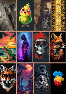 Mobile Skins Horizon Pack Bundle 100 Pcs - Sleek Mobile Skin Designs for Personalizing Phones and Enhancing Style