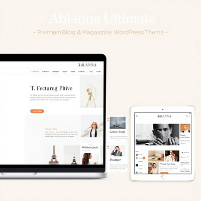 Ablanna Ultimate Premium Blog Magazine WordPress Theme - Modern Responsive Design for Content Creators and Publishers