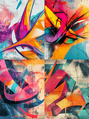 Basic Graffiti Tag Design - Urban Ink Style for Creative Street Art and Personal Projects