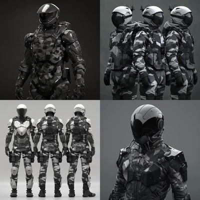 Ghost Shroud Adaptive Cloak System - Visionary Concept Art for Futuristic Weapon and Armor Design