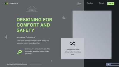 Azurauto Automotive Keynote Slides - Sleek Commercial Presentation Templates for Business Success