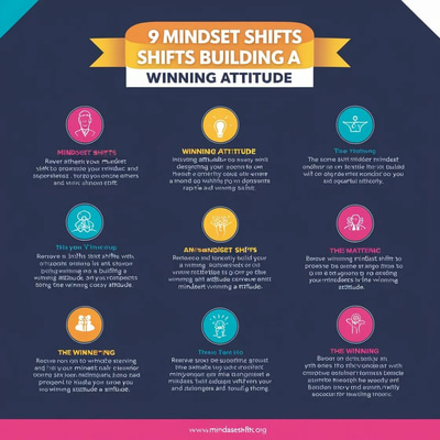 9 Mindset Shifts - Build a Winning Attitude - Transformative Self-Help Guide for Personal Growth and Resilience