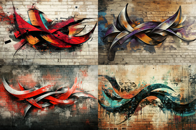 Fluid Style Graffiti Tag - Dynamic Urban Ink Graffiti Art for Creative Street Culture Projects