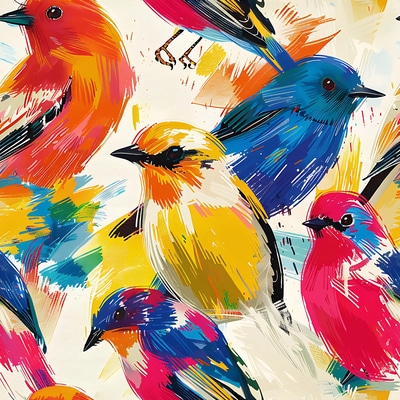 100 Artist's Brushwork Collection - Hand-Drawn Artistic Patterns for Designers and Creatives
