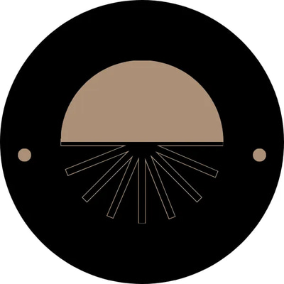 Arabica Coffee Bean Circle Label Illustration - Premium Food & Drink Packaging Template for Brands and Creators