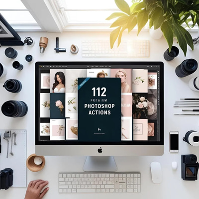 112 Premium Photoshop Actions - Streamlined Photo Editing Enhancements for Creators and Professionals
