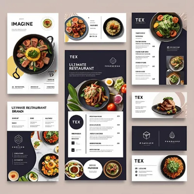 20+ Ultimate Restaurant Branding Kit - PSD & AI Templates - Premium Editable Menu Designs for Restaurants and Food Businesses