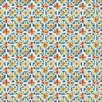 Spanish Tile Azulejo Patterns - Elegant Repeating Tessellation Designs for Creative Print and Digital Projects