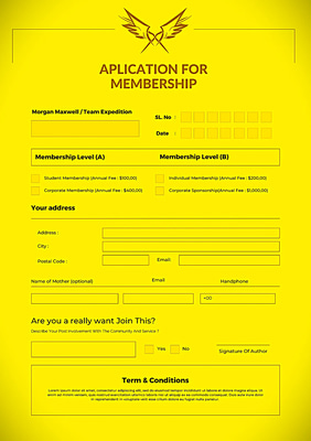 Membership Agreement Form Template - Professional Contract Design for Business & Office Use