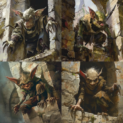Gearsnatch Junkpile Goblin Concept - Dynamic Creature Concept Art for Fantasy Creators and Game Designers