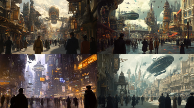 Time Travel & Alternate Realities Multiple Worlds Intersecting - Immersive Sci-Fi Cosmic Art for Futuristic and Outworldly Creations