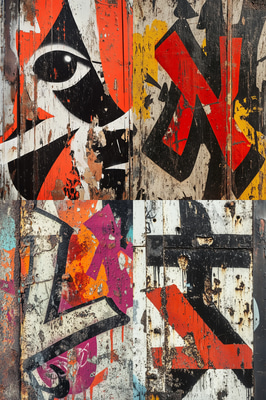 Chunky Block Tag - Bold Urban Graffiti Art for Street Culture Creators and Visual Projects