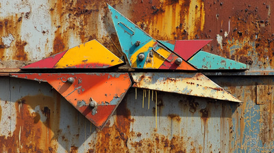 Geometric Tag Art - Urban-Inspired Graffiti Artwork for Creative Designers and Street Art Projects 2025