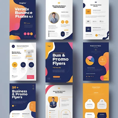 50+ Versatile Business & Promo Flyers - PSD Bundle - Commercial-Ready Flyer Templates for Effective Marketing & Brand Promotion