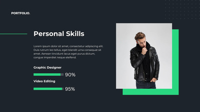 Graphic Designer Online Portfolio - Sleek Business Portfolio & Cover Letter Templates for Creative Professionals 2025-2026