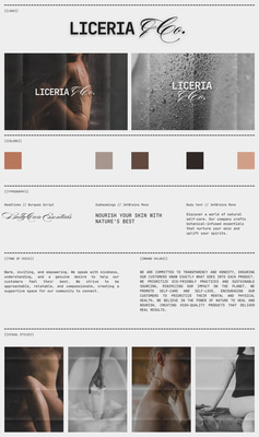 Wellness Script Health Brand Style Guide - Clean Wellness Brand Style Templates for Professional Business Planning and Branding