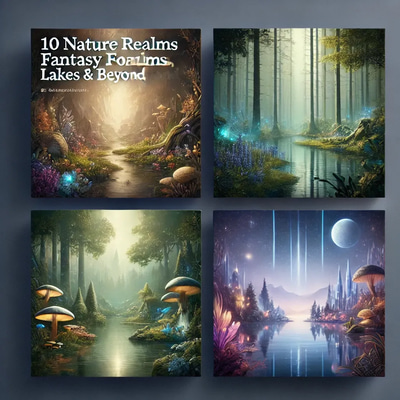 10 Nature Realms Fantasy Forests Lakes & Beyond - Immersive AI Video Prompts for Creative Storytelling and Visual Exploration
