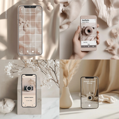 Aesthetic Camera Mockup - Insta Story Video - Cinematic Animated Social Media Template for Creators and Marketers