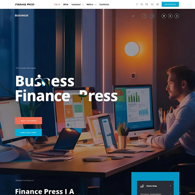 Finance Press - Business Joomla Theme - Clean Corporate Joomla Template for Finance and Consulting Websites