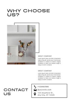 Modern Minimalist Furniture Proposal - Clean Real Estate Business Template for Professional Branding and Client Engagement