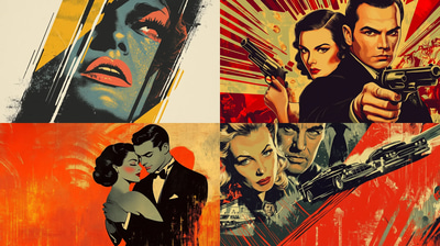 Movie Poster Wall Art - Vintage Cinematic Decor for Classic Film Enthusiasts and Stylish Interiors
