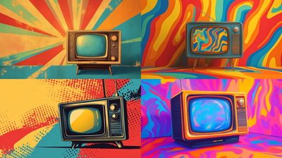 Retro Fashion Poster - Vintage Style Highlights - LuxeWall Creations Retro Wall Art for Stylish Interiors and Timeless Decor