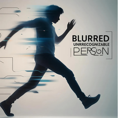 Blurred Unrecognizable Person - Cinematic Corporate Stock Video for Business & Technology Projects