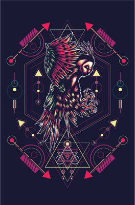 10+ Geometric Animal Art - Free Shirt Designs - Modern Minimalist Animal Graphics for Apparel Creators and Fashion Brands