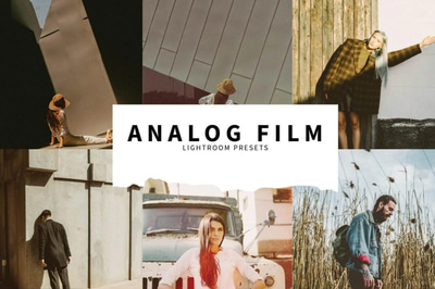 10 Analog Film Lightroom Presets - Cinematic Vintage Color Grading for Photographers and Creators