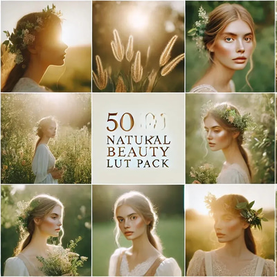 50 Natural Beauty LUT Pack - Cinematic Color Grading Presets for Photographers and Videographers