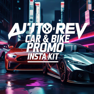 AutoRev Car & Bike Promo Insta Kit - Dynamic Animated Social Media Templates for Automotive Brands and Influencers