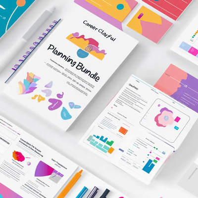 Career Clarity Playful Planning Bundle - Creative Project & Work Organizer for Professionals and Teams