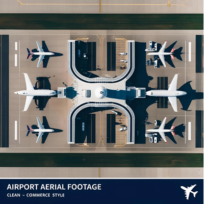 Airport Aerial Footage - Cinematic Aerial & Time-Lapse Stock Video Clips for Filmmakers and Content Creators