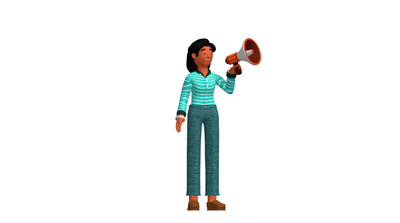 Business Character Creator Kit - Versatile 3D Template for Professional Branding and Marketing Visuals